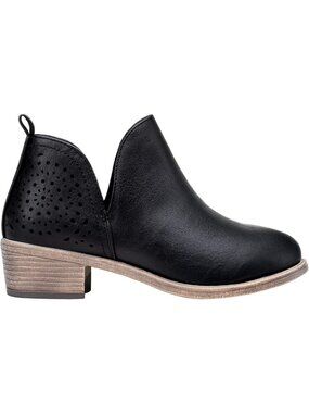 Stylish Women's Short Ankle Boots - Low Heel Round Toe Western Booties for Fall
